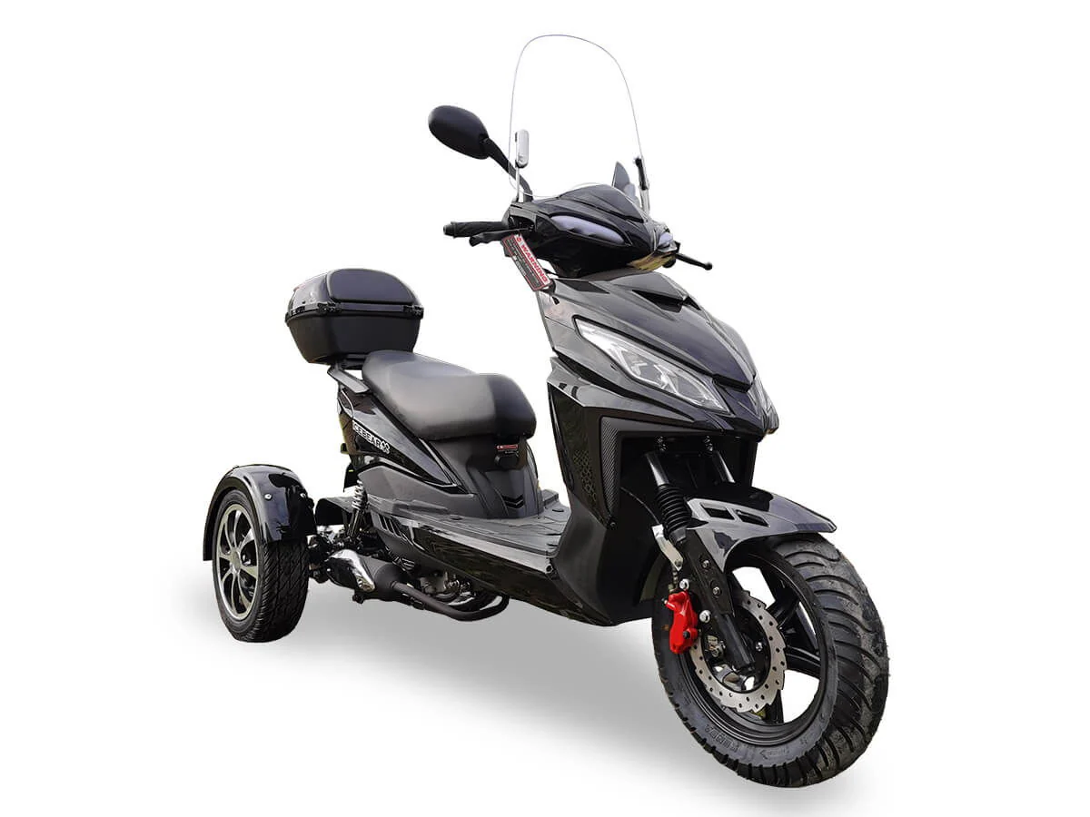 Mojo 150cc Street Trike, Automatic, Disc Brakes, Aluminum Wheels, Trunk and Windshield Included - Image 6