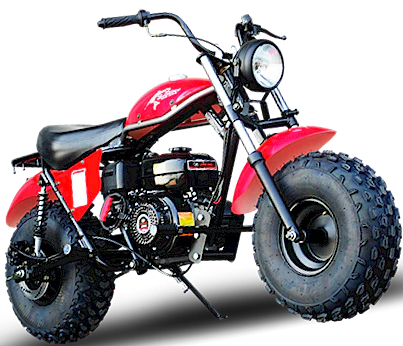 TrailMaster Monster Dog II Mini Bike, 196cc 6.5hp with Torque Converter, Rear Hydraulic Disc Brake - Image 3
