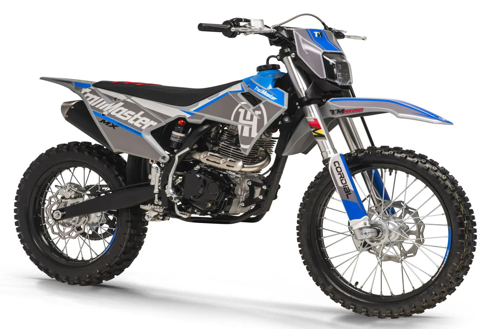 TrailMaster MX250 Dirt Bike, 5-Speed Manual, Electric Start, Dual Disc Brakes, (21/18) Wheels - Image 4