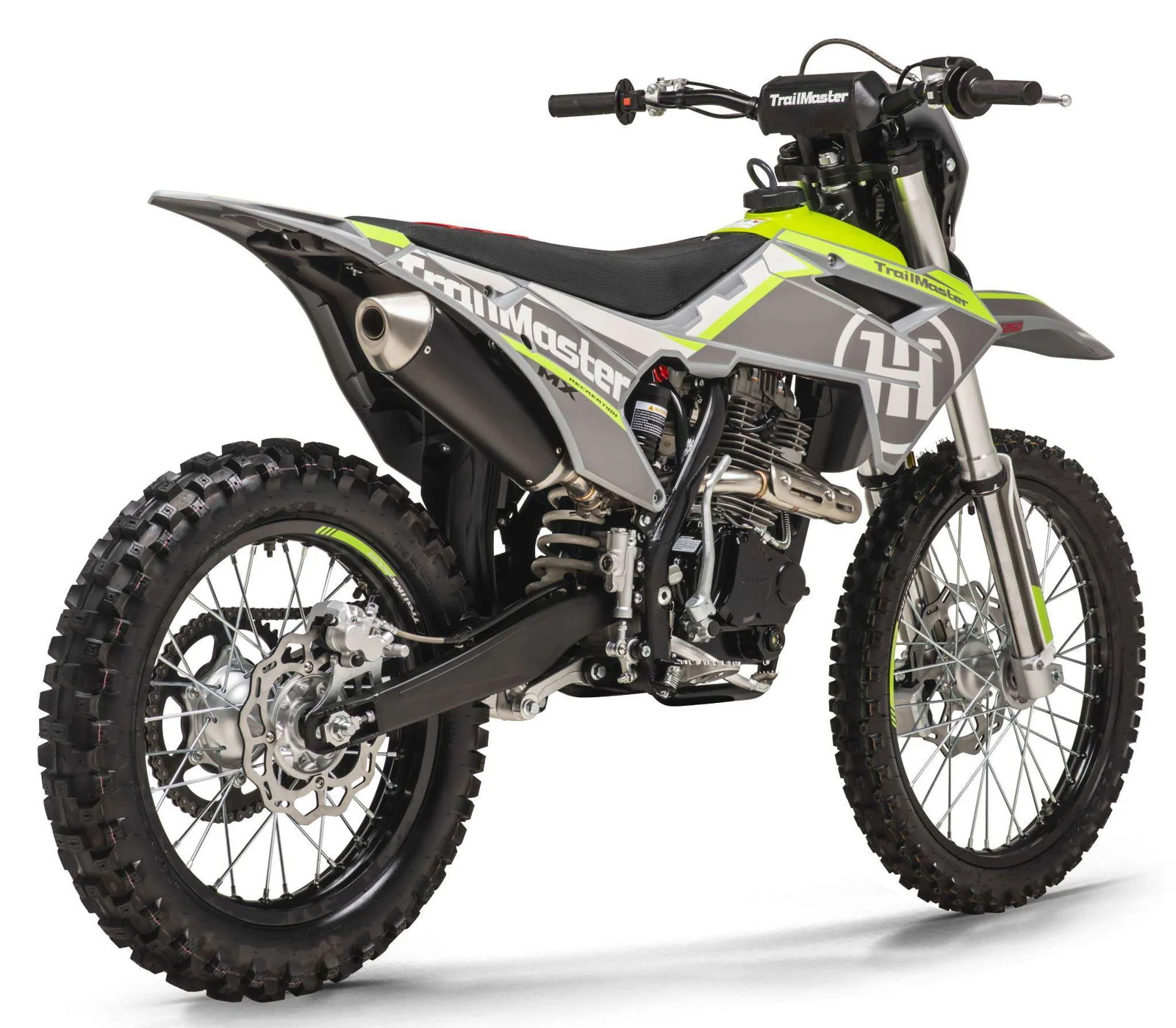 TrailMaster MX250 Dirt Bike, 5-Speed Manual, Electric Start, Dual Disc Brakes, (21/18) Wheels - Image 7
