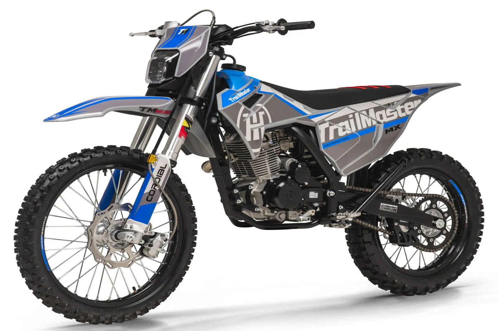 TrailMaster MX250 Dirt Bike, 5-Speed Manual, Electric Start, Dual Disc Brakes, (21/18) Wheels - Image 9