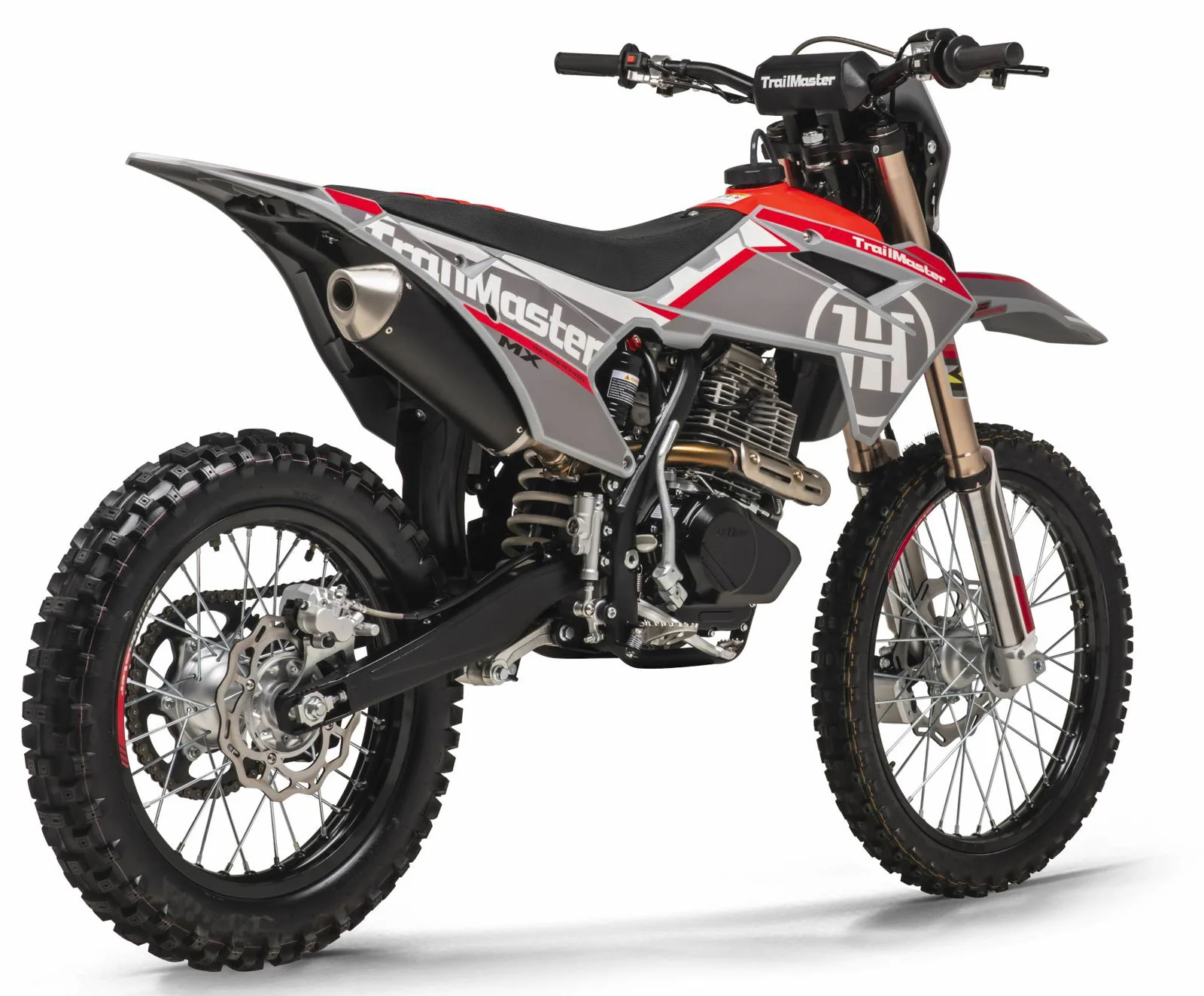 TrailMaster MX250-Pro Dirt Bike, 5-Speed Manual, Dual Disc Brakes, Electric Start (21/18) Wheels - Image 15