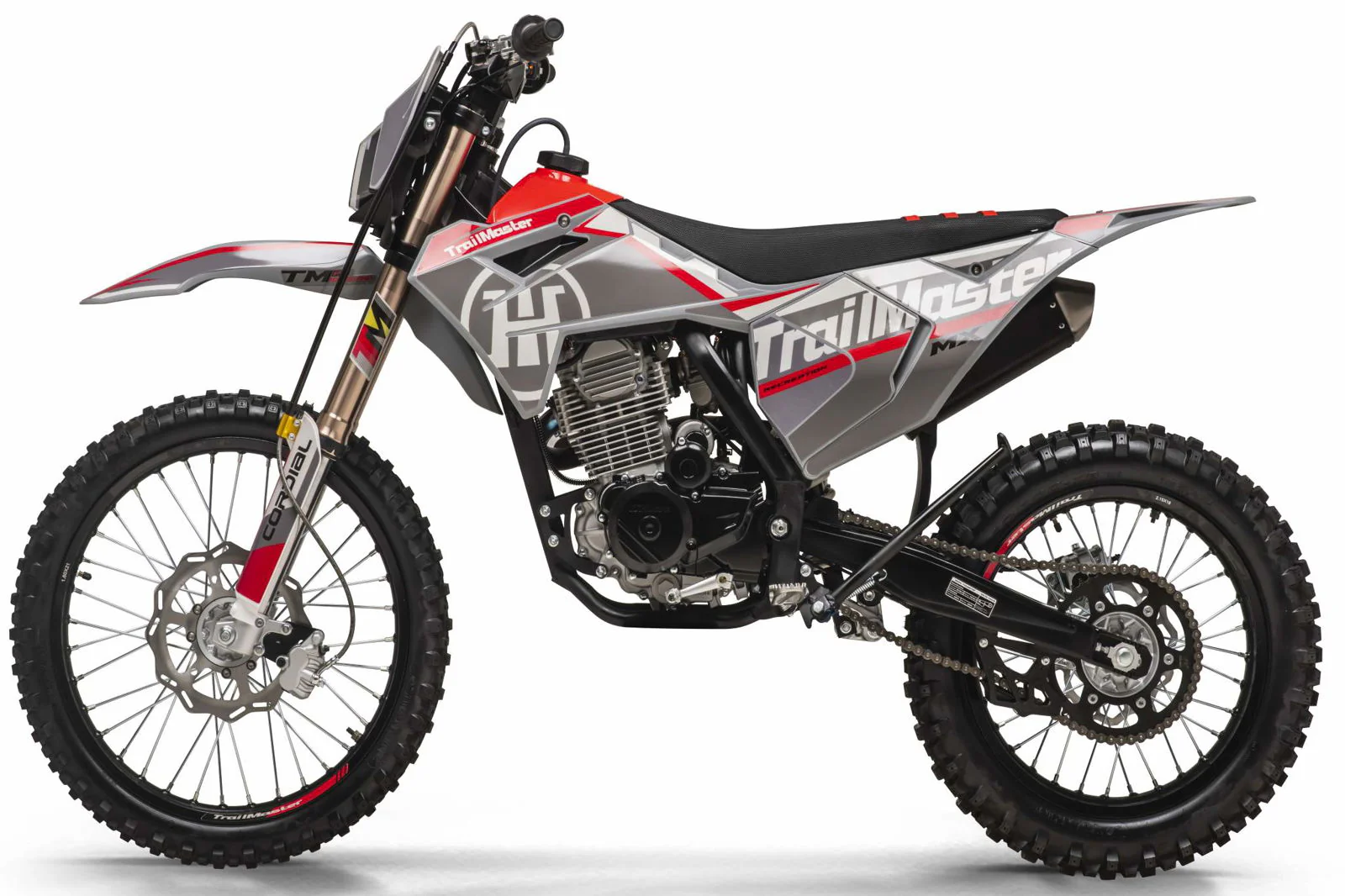 TrailMaster MX250-Pro Dirt Bike, 5-Speed Manual, Dual Disc Brakes, Electric Start (21/18) Wheels - Image 17
