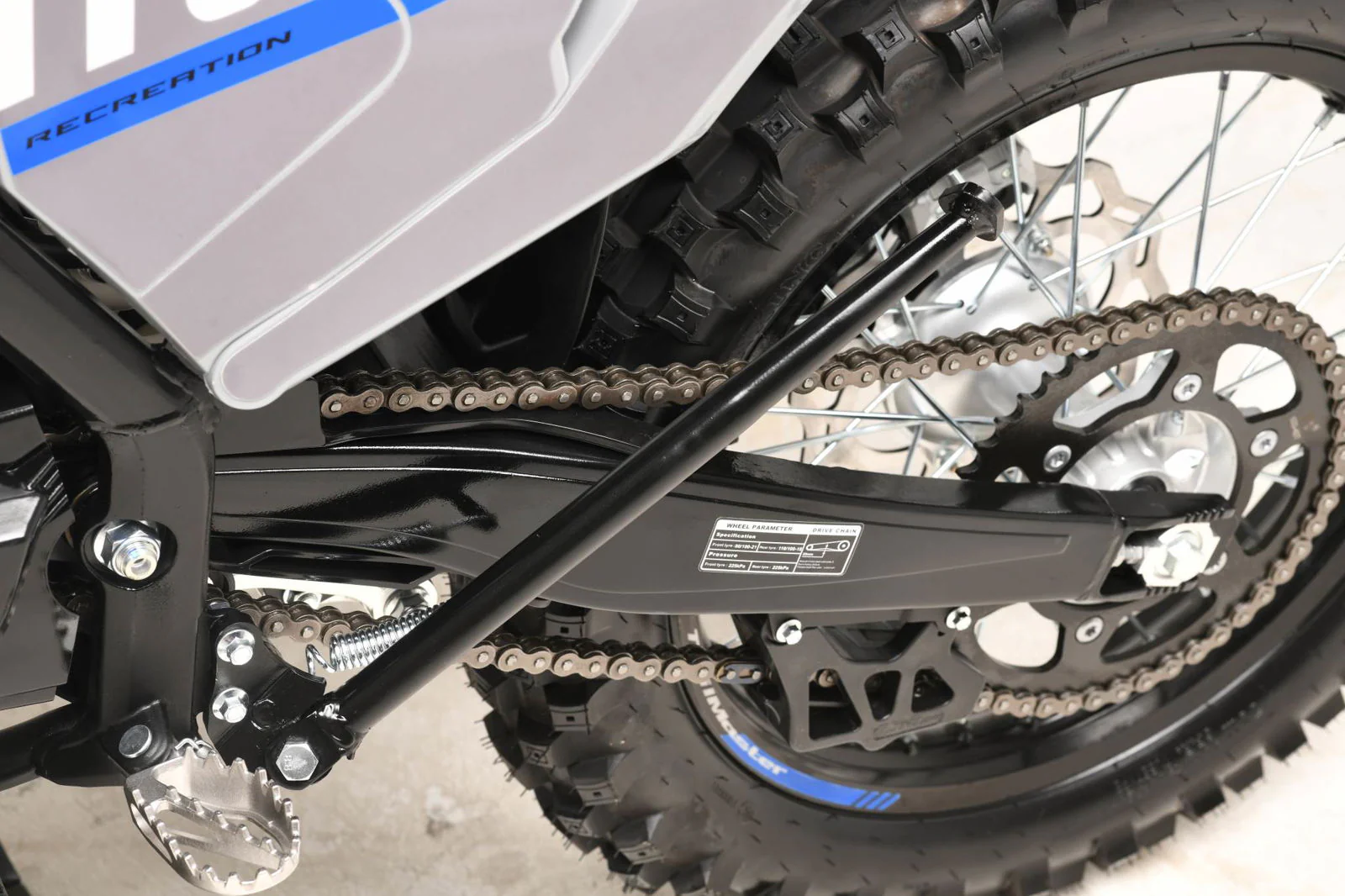 TrailMaster MX250-Pro Dirt Bike, 5-Speed Manual, Dual Disc Brakes, Electric Start (21/18) Wheels - Image 29