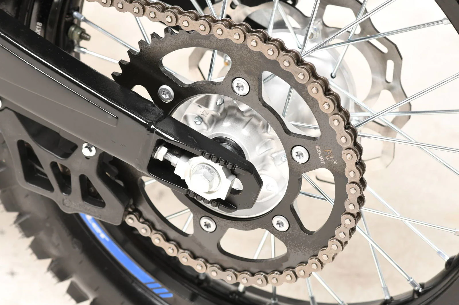 TrailMaster MX250-Pro Dirt Bike, 5-Speed Manual, Dual Disc Brakes, Electric Start (21/18) Wheels - Image 36