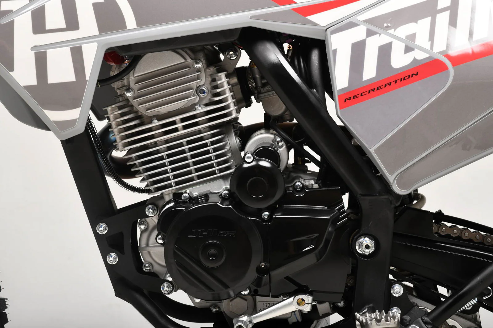 TrailMaster MX250-Pro Dirt Bike, 5-Speed Manual, Dual Disc Brakes, Electric Start (21/18) Wheels - Image 39