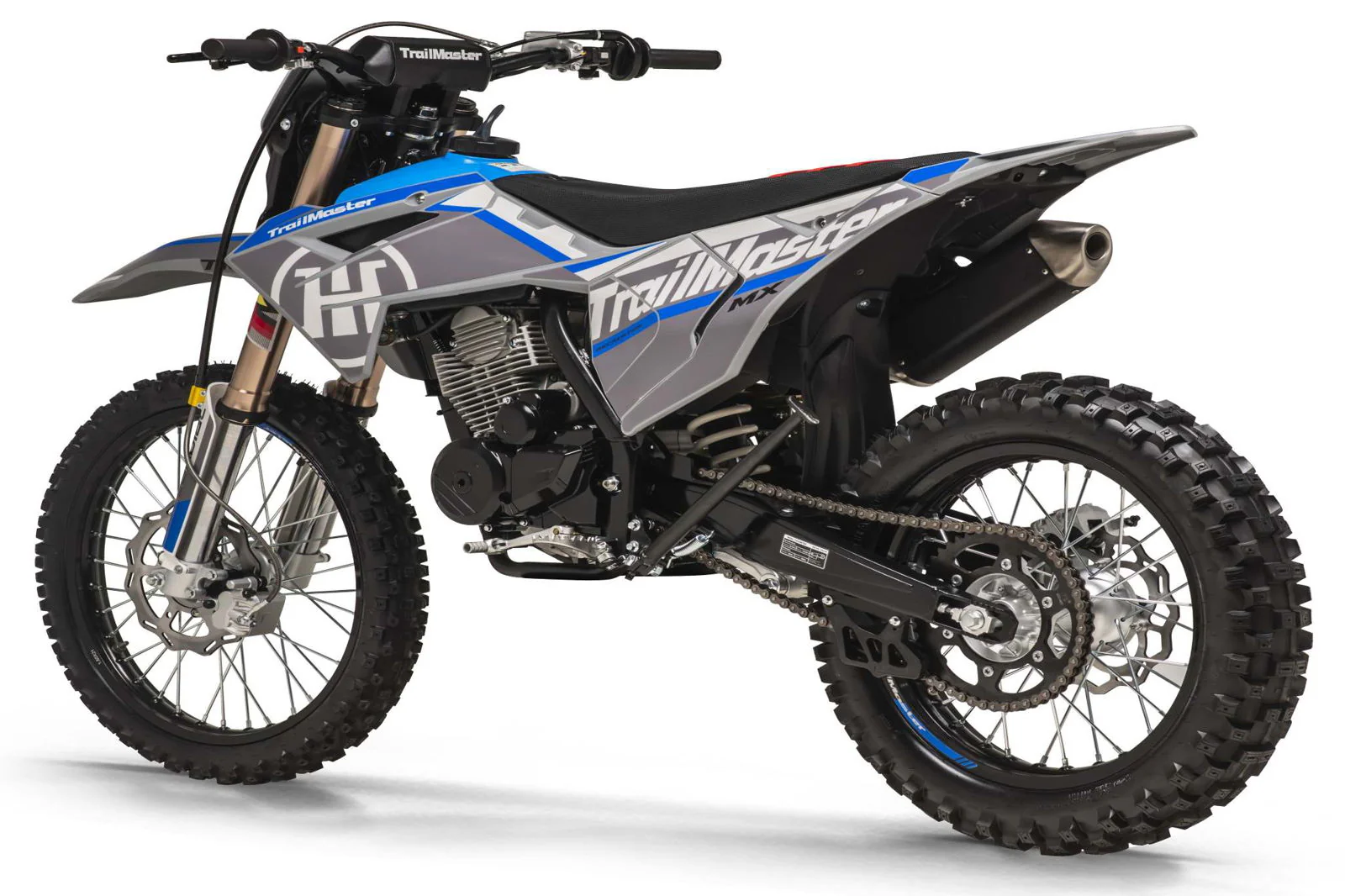 TrailMaster MX250-Pro Dirt Bike, 5-Speed Manual, Dual Disc Brakes, Electric Start (21/18) Wheels - Image 4
