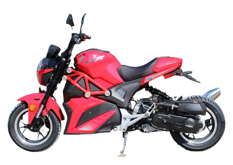Nightwing 50cc Motorcycle, Automatic Shifting, Front Disc Brake, 12-inch Alloy Wheels - Image 6
