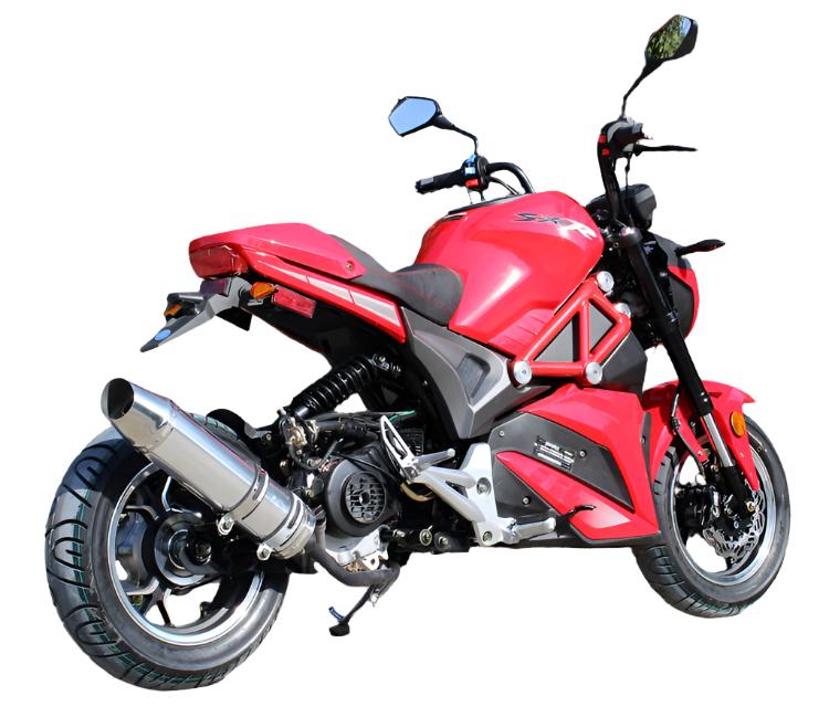 Nightwing 50cc Motorcycle, Automatic Shifting, Front Disc Brake, 12-inch Alloy Wheels - Image 7