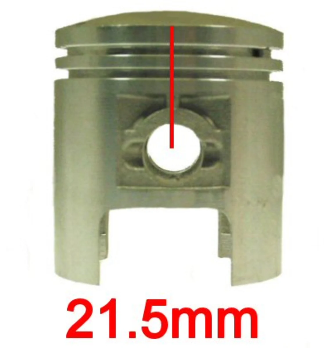 Piston for 50cc 2-stroke D1E41QMB Engine - Image 2