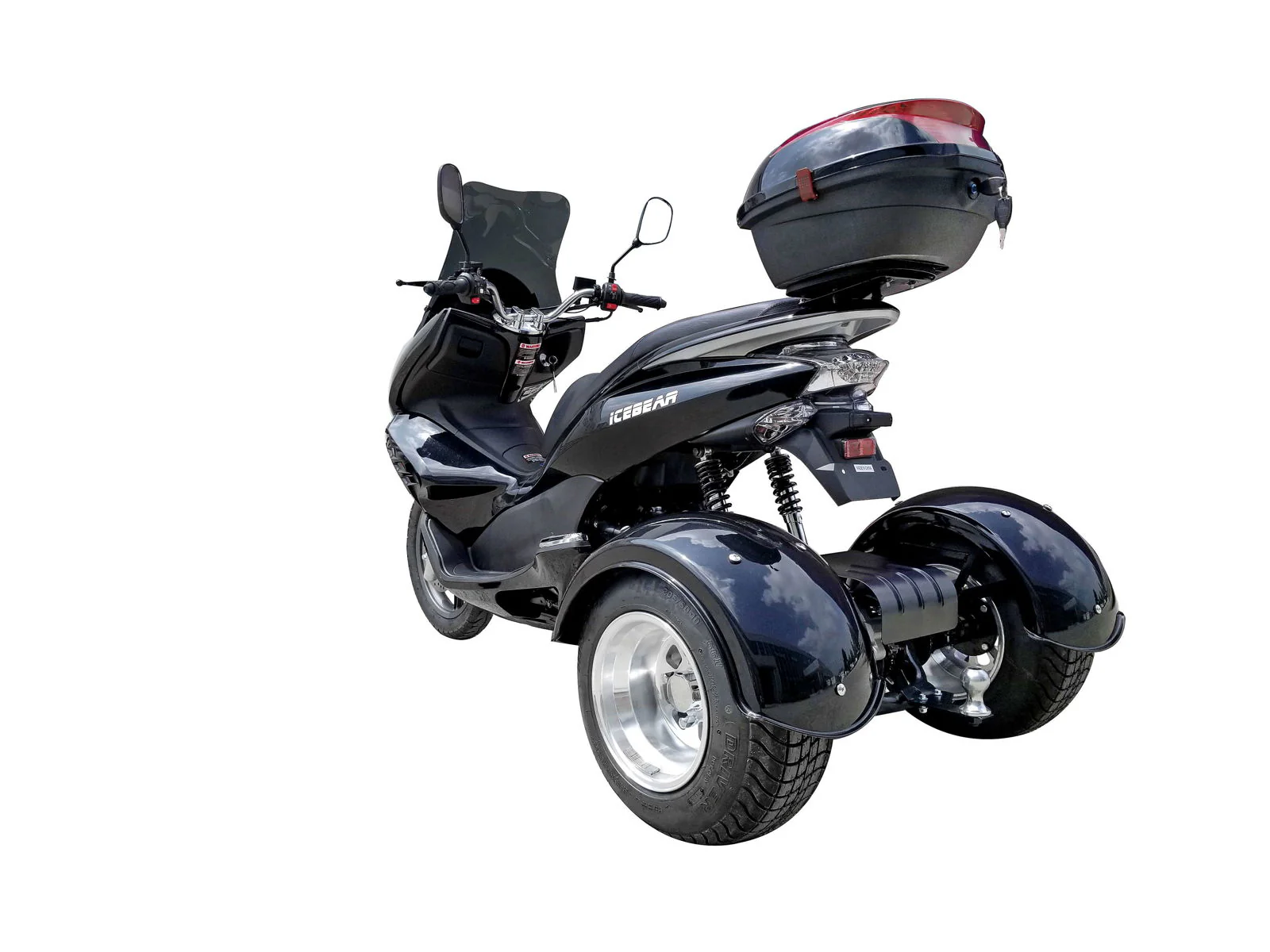 Q6 150cc Trike, Automatic Shifting, Full Wind Screen, Locking Trunk - Image 9