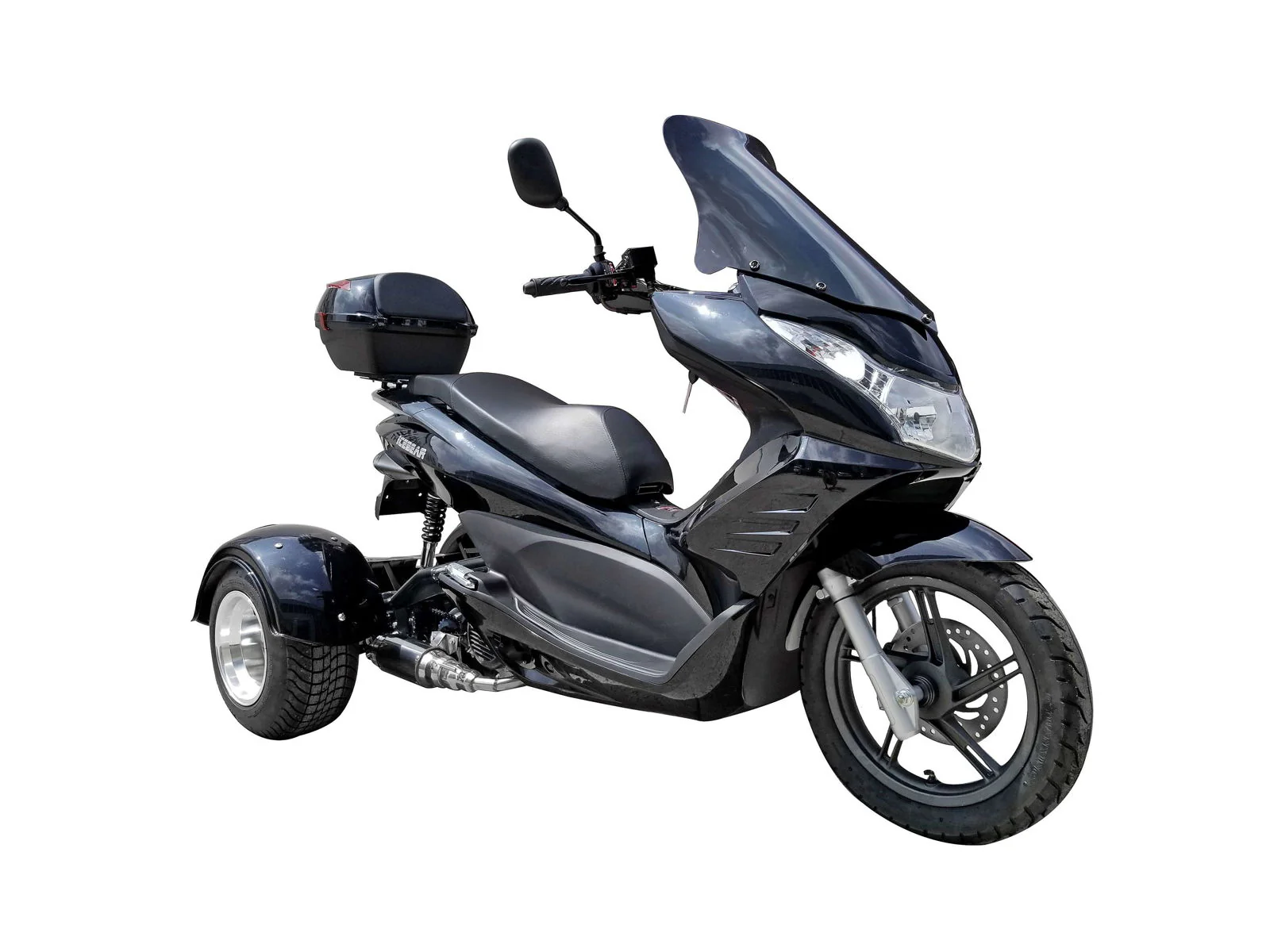 Q6 50cc Trike, Automatic Shifting, Full Wind Screen, Locking Trunk - Image 7