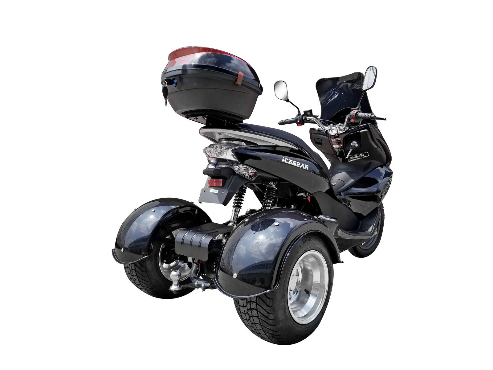 Q6 50cc Trike, Automatic Shifting, Full Wind Screen, Locking Trunk - Image 8