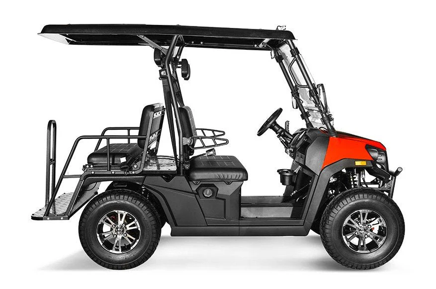 Rover 200 Gas Golf Cart, Electronic Fuel Injection, Automatic with Reverse, Deluxe Alloy Wheels, Windshield Included - Image 11