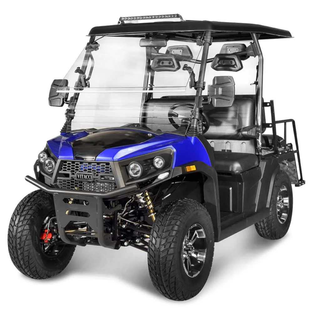 Rover 200 Gas Golf Cart, Electronic Fuel Injection, Automatic with Reverse, Deluxe Alloy Wheels, Windshield Included - Image 3