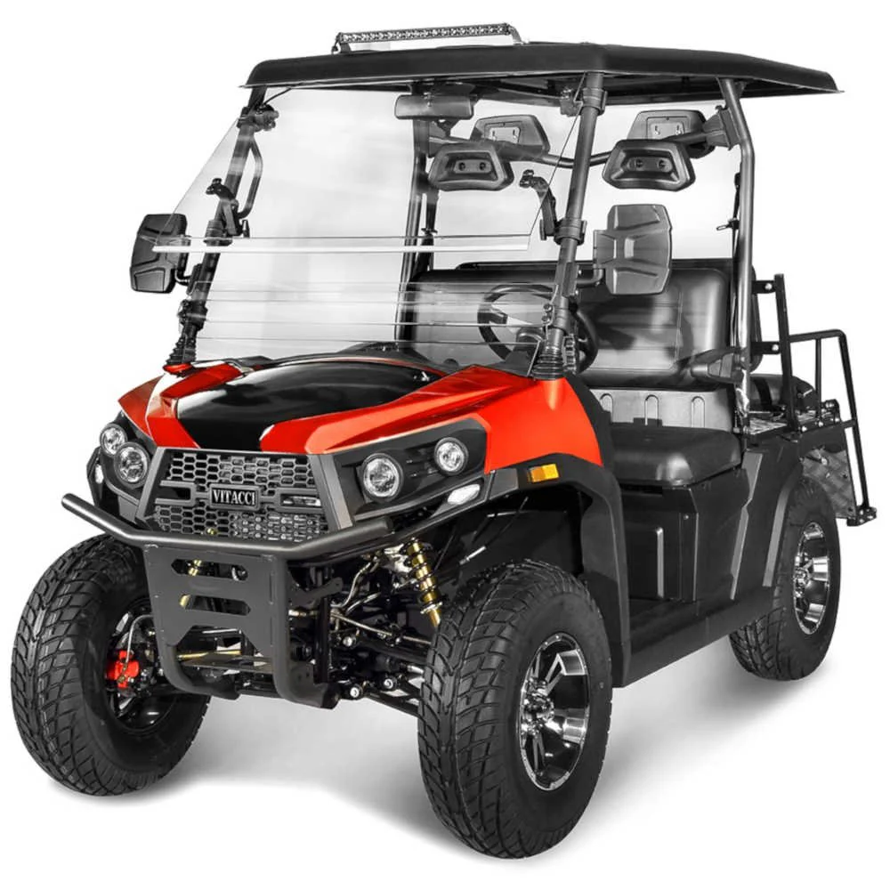 Rover 200 Gas Golf Cart, Electronic Fuel Injection, Automatic with Reverse, Deluxe Alloy Wheels, Windshield Included - Image 4