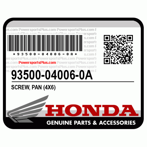 Screw, Genuine Honda