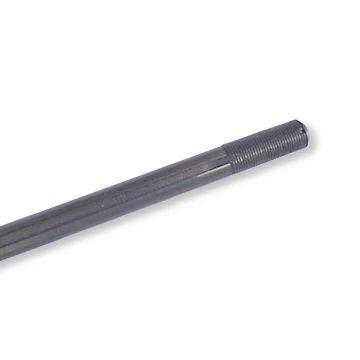 Go Kart Axle, Solid Steel, 38 in. Length, 3/4 in. Diameter, 2 in. Threaded Ends, 3/16 in. Keyways