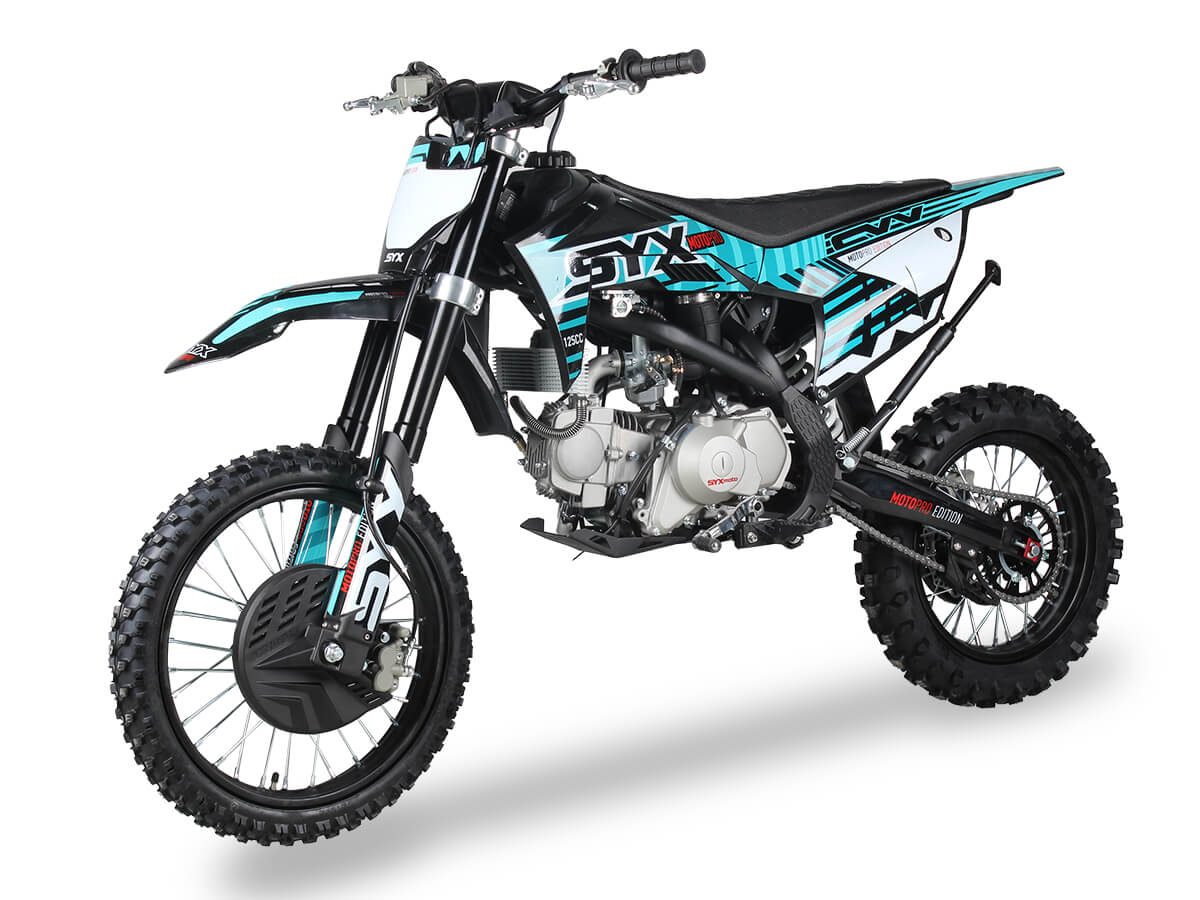 SYX Moto Pro 125cc 4-Stroke Gas Dirt Bike, 4-Speed Manual, Electric Start (17/14) Wheels, Ages 16 and up - Image 4