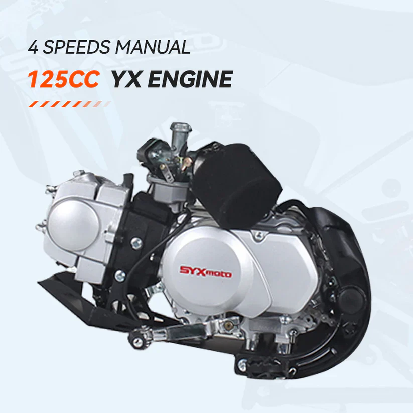 SYX Moto Whip 125cc Pit Bike, Kick Start, 4-Speed Manual Shifting, (17/14) Wheels, Ages 12 and up - Image 11