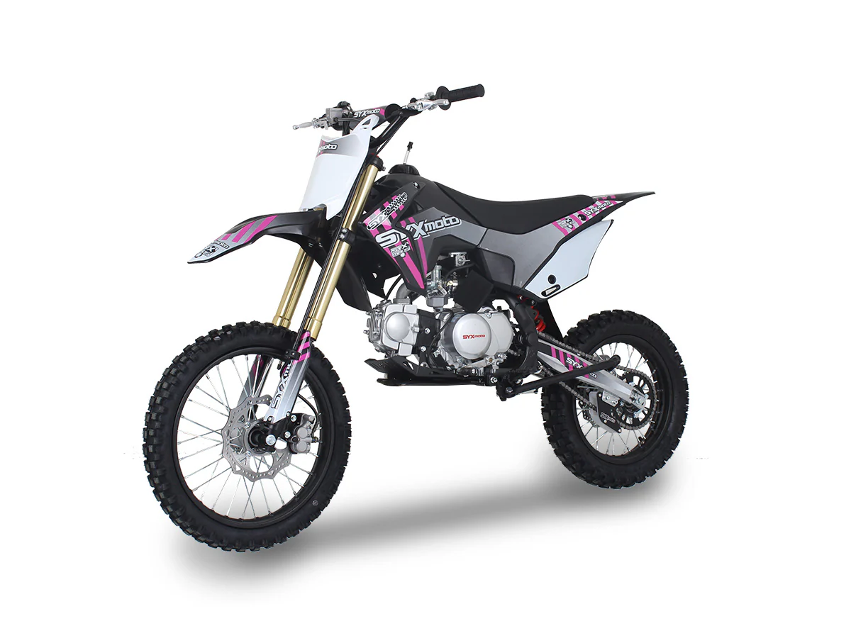SYX Moto Whip 125cc Pit Bike, Kick Start, 4-Speed Manual Shifting, (17/14) Wheels, Ages 12 and up - Image 3
