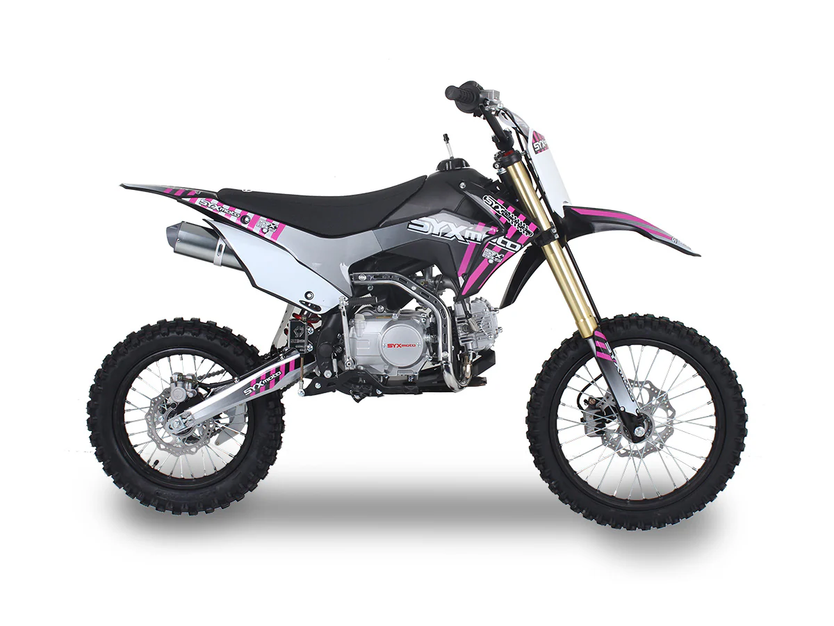 SYX Moto Whip 125cc Pit Bike, Kick Start, 4-Speed Manual Shifting, (17/14) Wheels, Ages 12 and up - Image 4