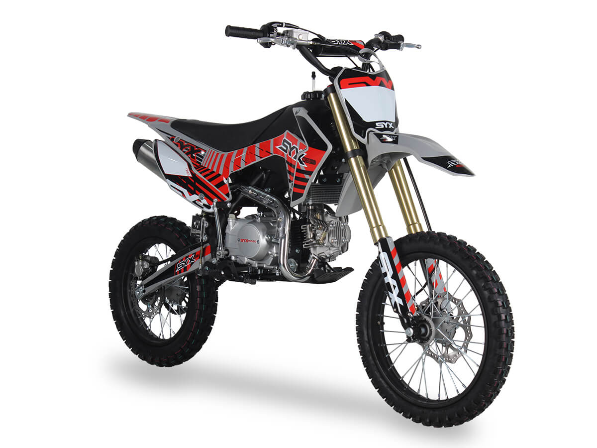 2024 SYX Moto Whip Pro 125cc Pit Bike, Oil-Cooled, Kick Start, Anodized Front Fork, 4-Speed Manual Shifting, (17/14) Wheels, Ages 12 and up - Image 4