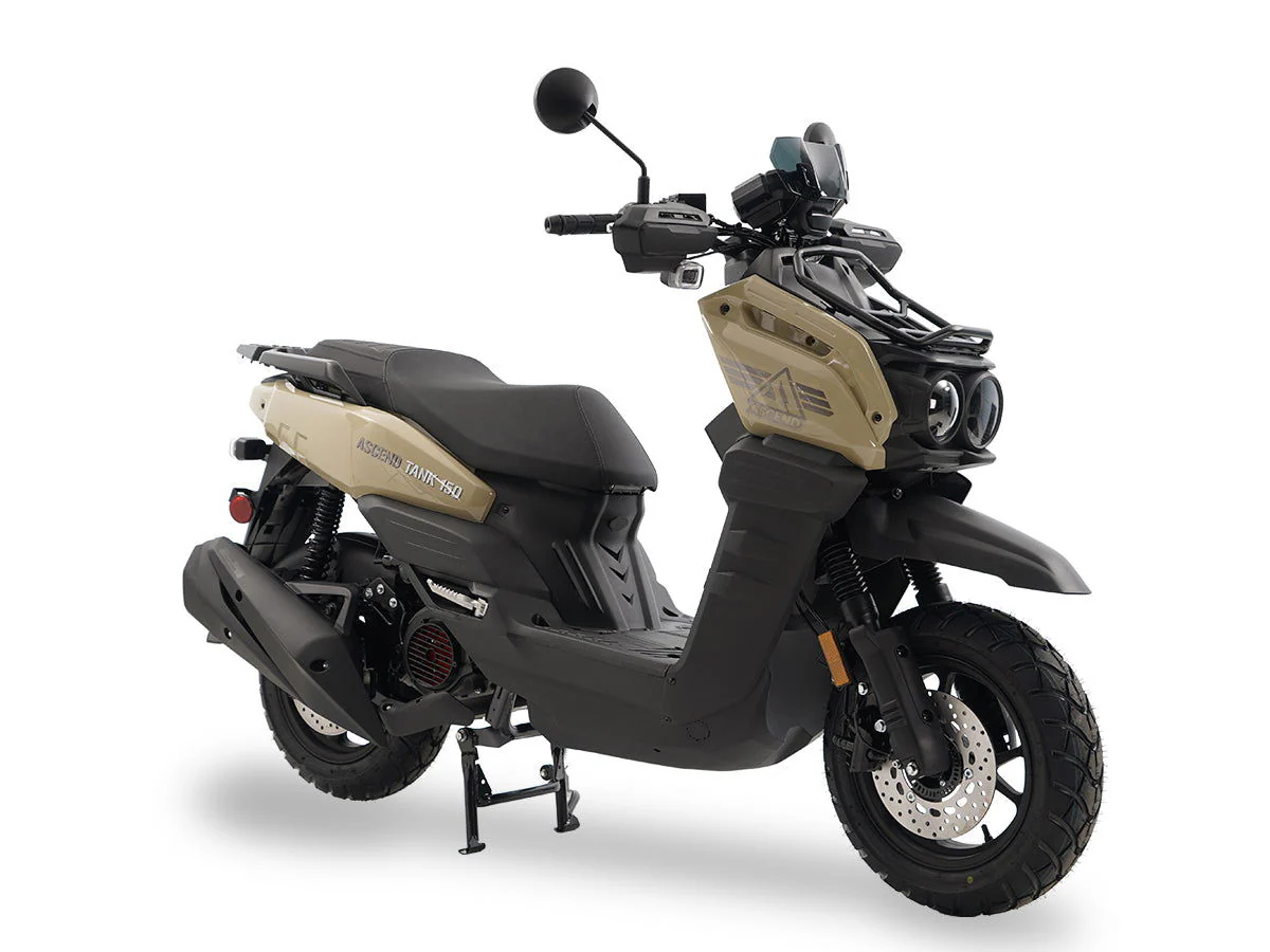 Tank 150cc Street Scooter, Automatic Shifting, Full Disc Brakes, 12 inch Wheels, LED Lights - Image 6