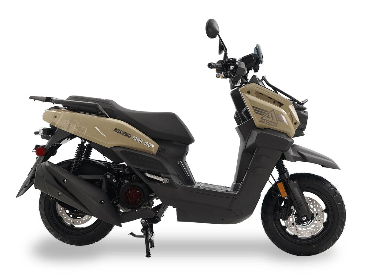 Tank 150cc Street Scooter, Automatic Shifting, Full Disc Brakes, 12 inch Wheels, LED Lights - Image 7