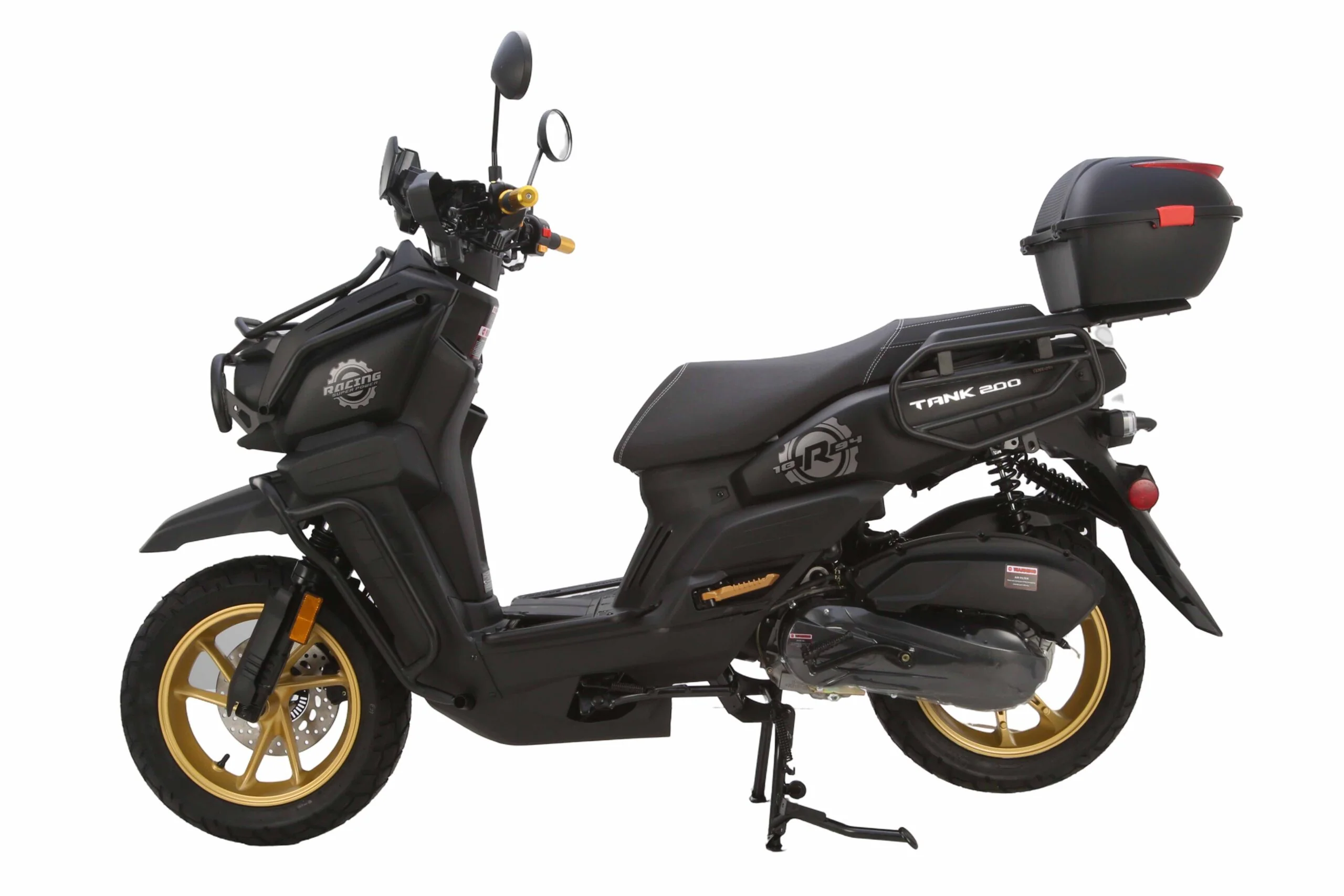 Tank 200 Street Scooter, Automatic Shifting, Full Disc Brakes, 13-inch Wheels, LED Lights - Image 4