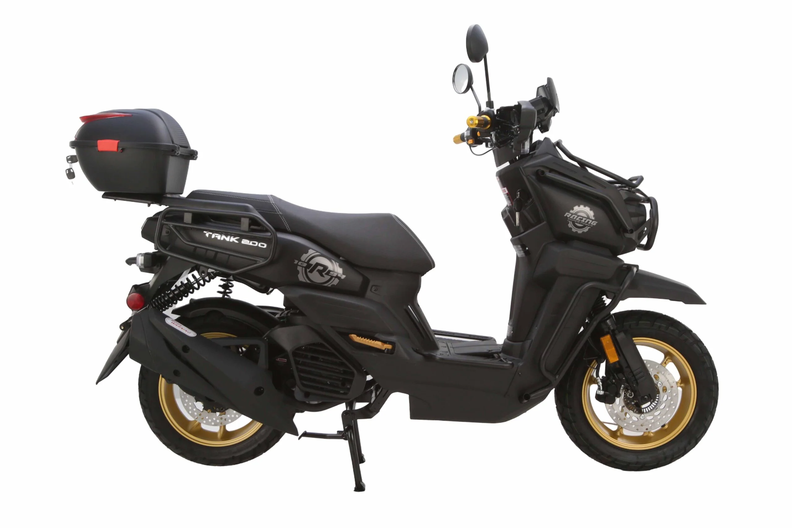 Tank 200 Street Scooter, Automatic Shifting, Full Disc Brakes, 13-inch Wheels, LED Lights - Image 5