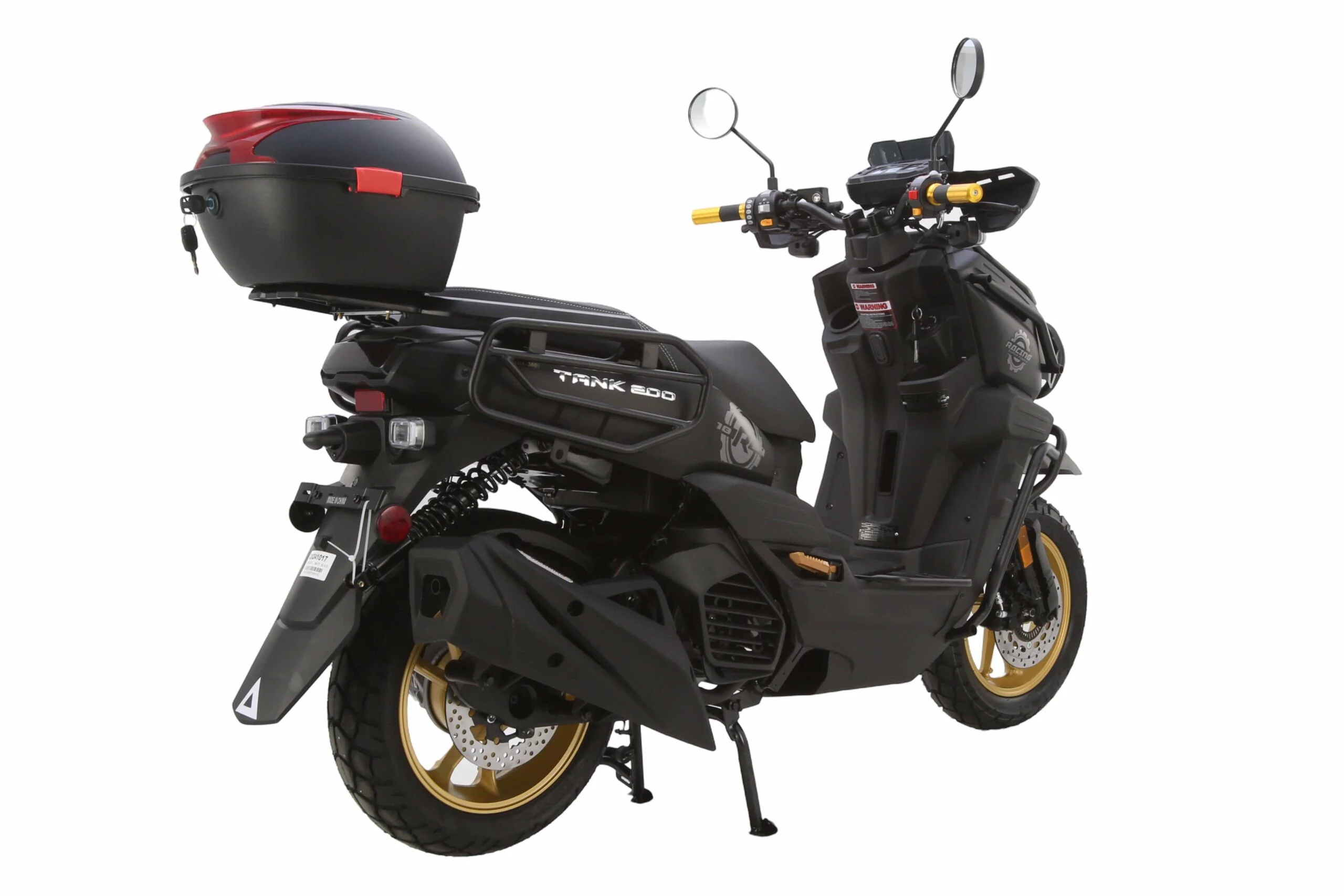 Tank 200 Street Scooter, Automatic Shifting, Full Disc Brakes, 13-inch Wheels, LED Lights - Image 6