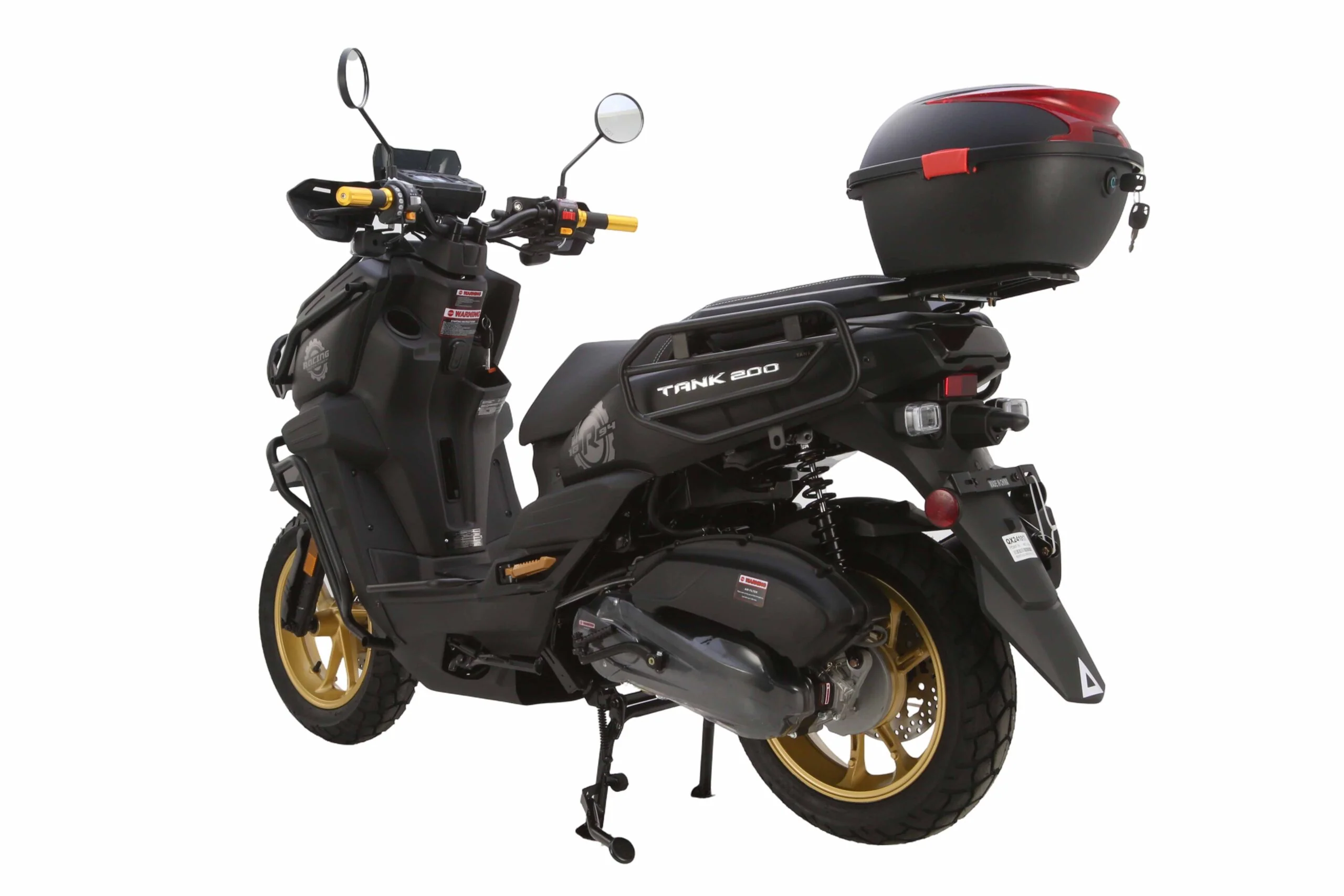 Tank 200 Street Scooter, Automatic Shifting, Full Disc Brakes, 13-inch Wheels, LED Lights - Image 8