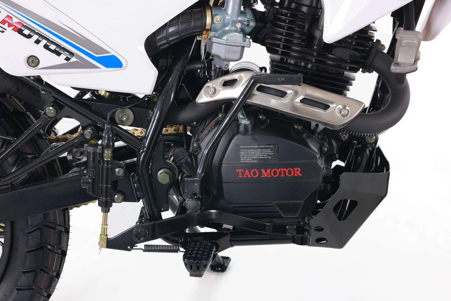 Tao TBR7D 250 Dual Sport Motorcycle, 5-Speed Manual, Electric Start, 19/17 inch Wheels - Image 16