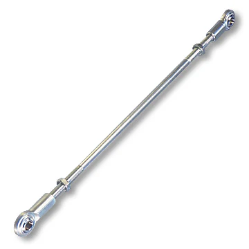 Tie Rod Kit, Solid Steel, 3/8-24 Thread, Standard Bearings, for Go Kart Steering CHOOSE SIZE