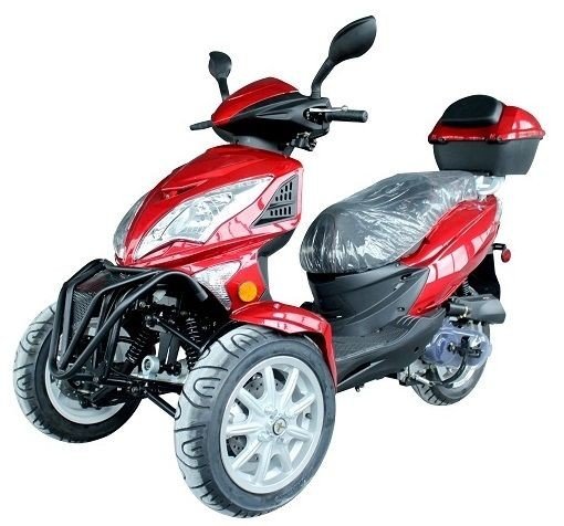 Topstar 200 Trike, 3-Wheel Motorcycle, Automatic Shifting, Trunk, 12-inch Wheels - Image 3