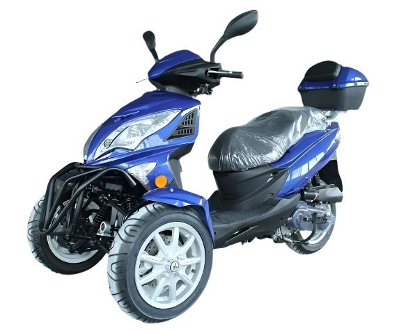 Topstar 50cc Trike, 3-Wheel Motorcycle, Automatic Shifting, Trunk, 12-inch Wheels - Image 8