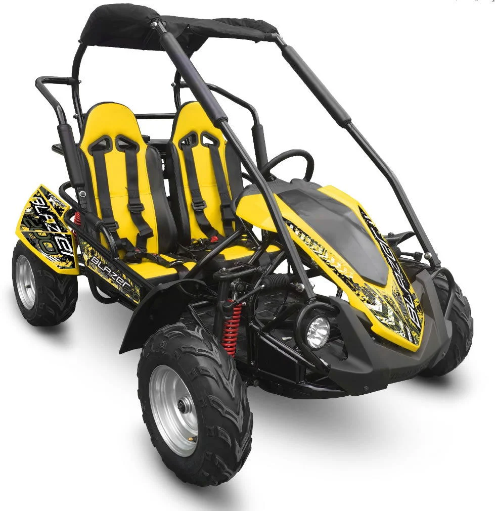 TrailMaster Blazer 200R MID-Size Go Kart, 7.5hp Torque Converter, Electric Start Reverse, Kids Ages 7-12 - Image 3