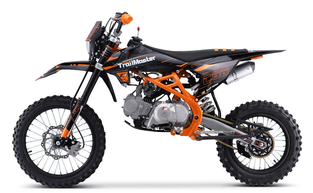 TrailMaster C50 150cc Gas Dirt Bike, 4-Speed Manual Clutch (17/14) Wheels - Image 13