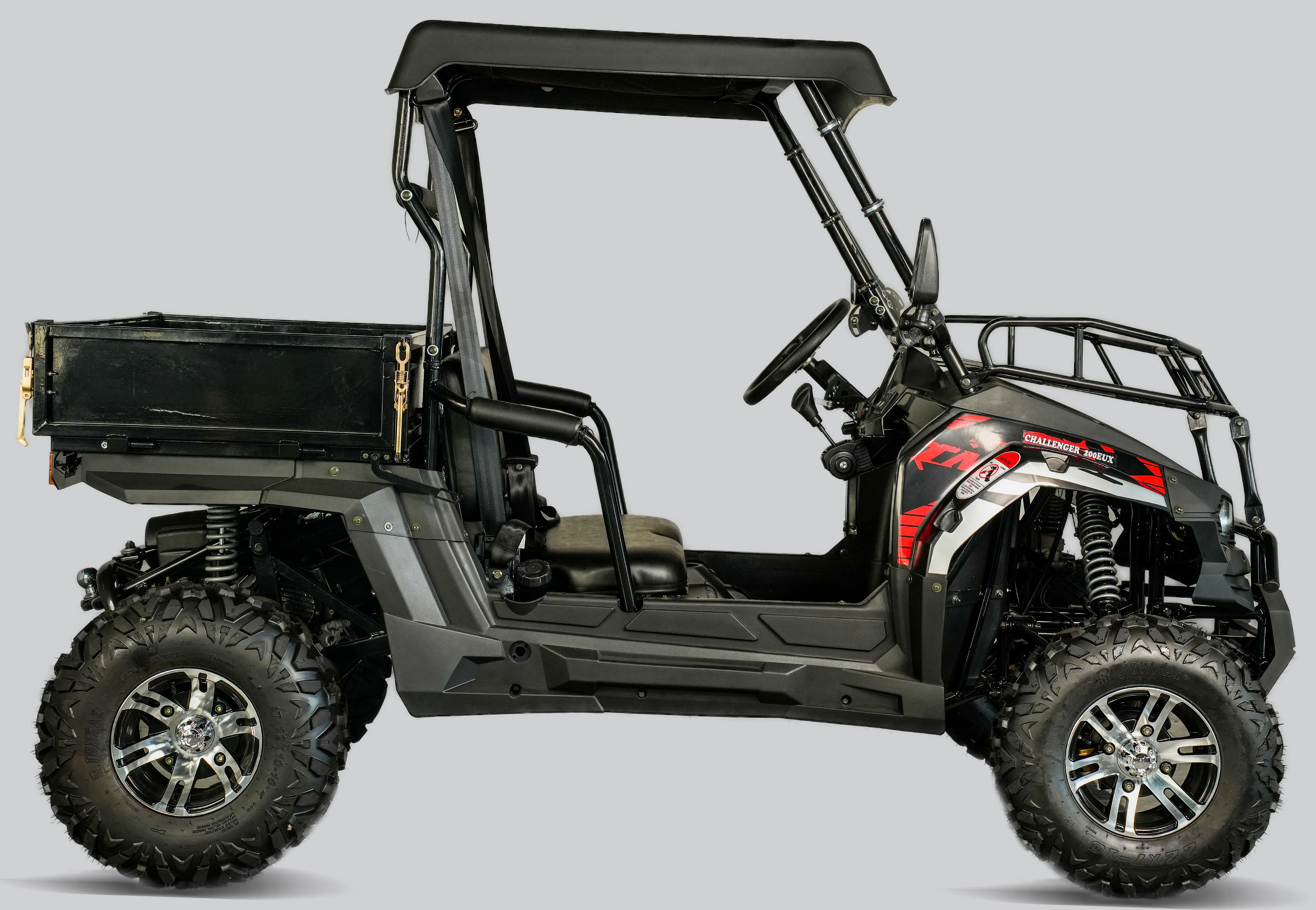 TrailMaster Challenger 200EUX UTV Side-by-Side, Front Cargo Rack, Rear Dump Bed, Deluxe Alloy Wheels, LED Light Bar - Image 3
