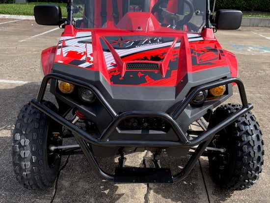 TrailMaster Challenger 200EX EFI UTV Deluxe, Windshield, Push Bar, Alloy Wheels, Light Bar - Image 10