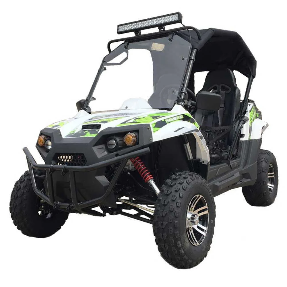 TrailMaster Challenger 200EX EFI UTV Deluxe, Windshield, Push Bar, Alloy Wheels, Light Bar - Image 4