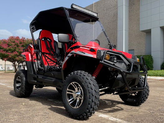 TrailMaster Challenger 200EX EFI UTV Deluxe, Windshield, Push Bar, Alloy Wheels, Light Bar - Image 5