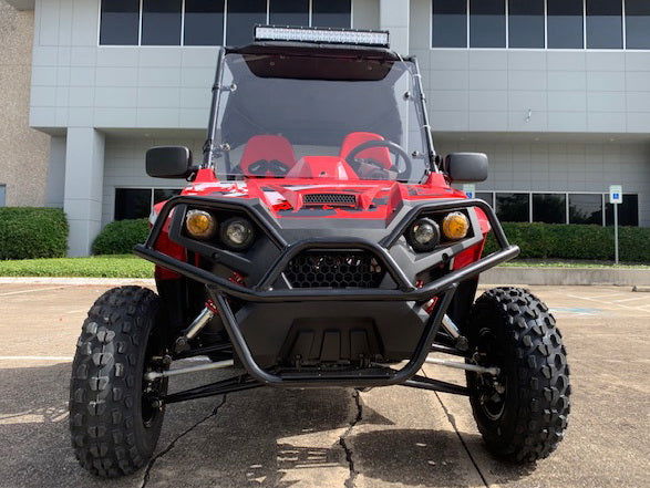 TrailMaster Challenger 200EX EFI UTV Deluxe, Windshield, Push Bar, Alloy Wheels, Light Bar - Image 6