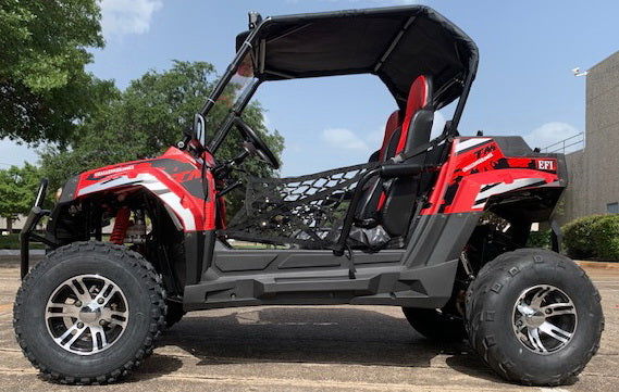 TrailMaster Challenger 200EX EFI UTV Deluxe, Windshield, Push Bar, Alloy Wheels, Light Bar - Image 8
