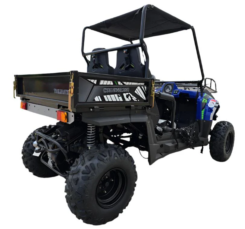 TrailMaster Challenger 200U UTV Side-by-Side, Front Cargo Rack, Rear Dump Bed - Image 4