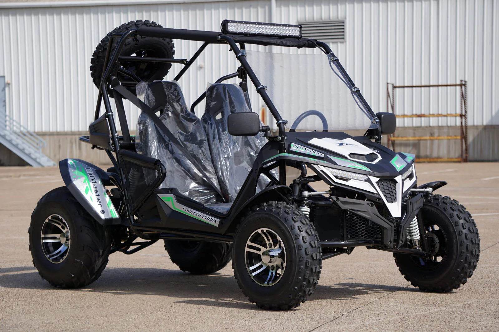 TrailMaster Cheetah 200X Go Kart (Special) CVT Automatic with Reverse, Alloy Wheels, Windshield - Image 15