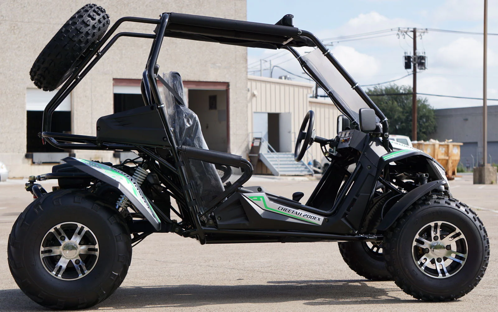 TrailMaster Cheetah 200X Go Kart (Special) CVT Automatic with Reverse, Alloy Wheels, Windshield - Image 17