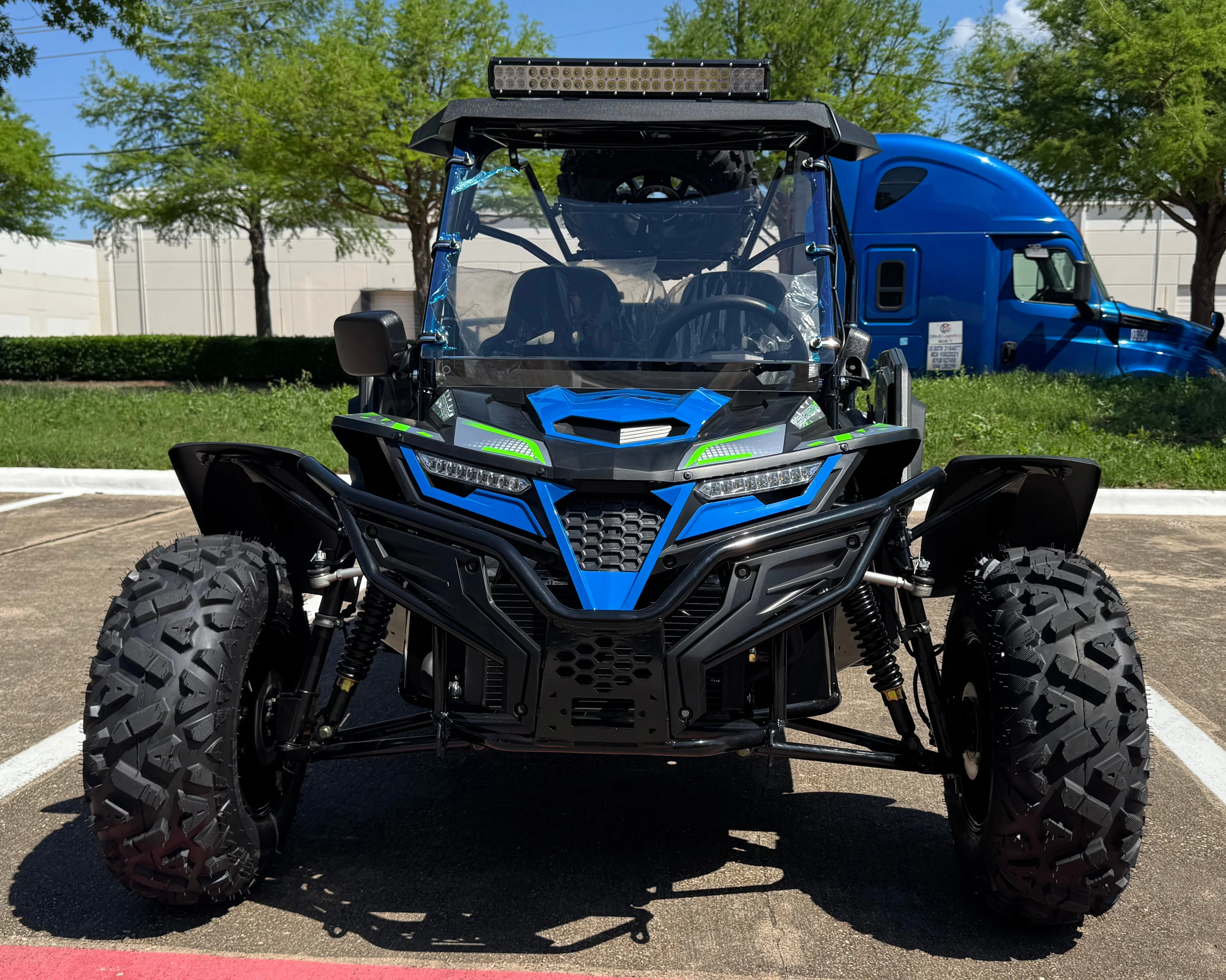 TrailMaster Cheetah 300Pro EFI Deluxe UTV Go Kart, Shaft Drive, Liquid Cooled CVT Auto with Reverse, Side Doors, Hard Top, Windshield, LED Light Bar - Image 12