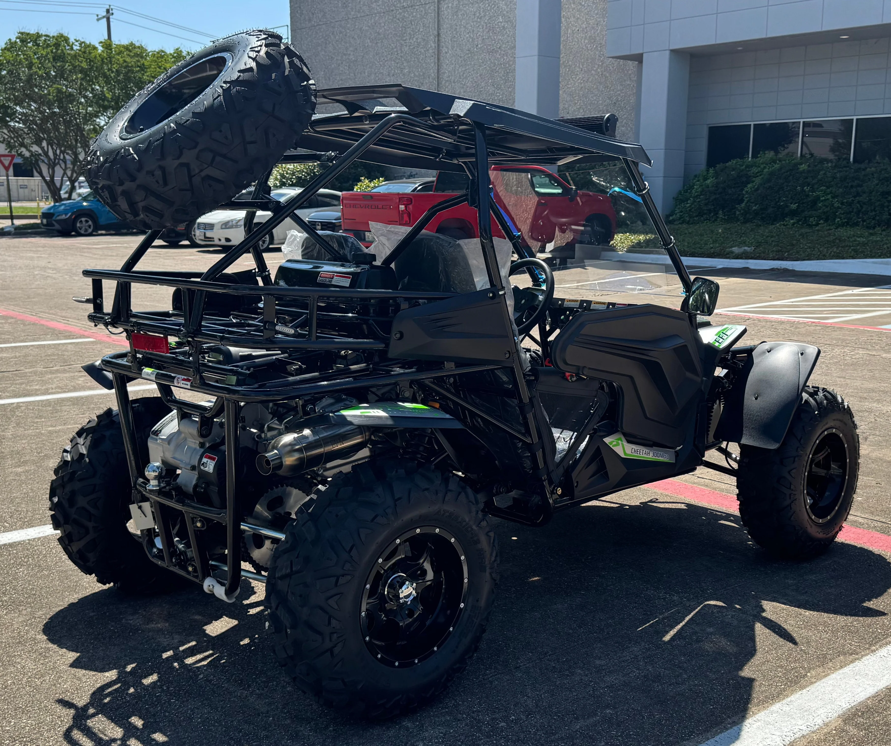 TrailMaster Cheetah 300Pro EFI Deluxe UTV Go Kart, Shaft Drive, Liquid Cooled CVT Auto with Reverse, Side Doors, Hard Top, Windshield, LED Light Bar - Image 16